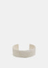 White Textured Cuff Bracelet