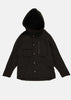 Black Comfort Shell Hooded Jacket