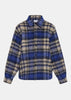 Blue Checked Shirt Jacket