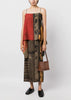 Brown & Red Aster Dress