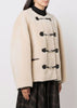 Off White Teddy Shearling Clasp Jacket