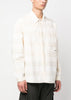 White Stripe-Pattern Shirt