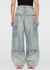 Blue Denim Cargo Pants