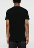 Black Panelled Cotton T-shirt