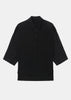 Black Half Sleeve Cape Shirt