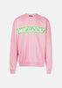 Pink Logo-Print Detail Sweatshirt
