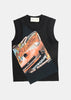 Black Remake Graphic Tank Top