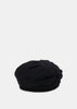 Black Gathered Beret