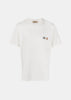 White Double Fox Head Patch T-Shirt