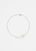 White Mini Pearlscent Flower Choker