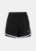 Black Olympic Embroidered Running Shorts