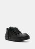 Black Jumbo Lace Low Sneakers