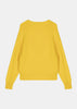 Yellow Fine-Knit Cashmere Cardigan