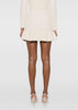 Cream Soft Knit Mini Skirt