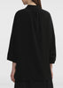 Black Half Sleeve Cape Shirt