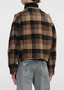 Brown Check-Pattern Jacket