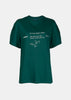Green Artwork Logo-Print T-shirt