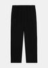 Black Cropped Slim-Cut Wool Trousers