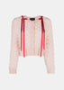 Pink Bubble Knit Cardigan
