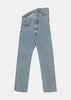 Blue Evergreen Asymmetric Waist Jeans