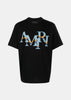 Black/Multicolor Amiri Staggered Logo T-Shirt