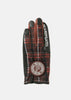 Red Moisture-Wicking And Heat-Generating Synthetic Leather Gloves