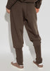 Brown Relaxed Rib Pants