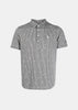Grey Pinstriped Polo Shirt