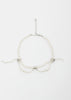 White Pearl Necklace With Detachable Mini Clip Tassel