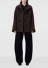 Brown Short Bathrobe Duffle Coat