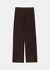 Chocolate Straight-Leg Trousers