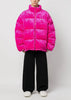 Pink Velvet Puffer Jacket