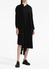 Black Asymmetric Sleeveless Dress