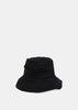 Black Draped Bucket Hat