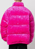 Pink Velvet Puffer Jacket