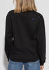 Black Distressed Logo Sweatshirt