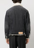 Black Shearling Denim Jacket