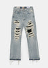 Washed Indigo Cornell La Flare Pants