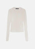 Cream Crew Neck Top