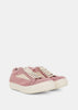 Pink Vintage Low-Top Pony Hair Sneakers