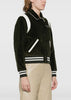 Olive Corduory Varsity Jacket