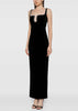 Black Velvet Maxi Dress