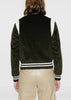 Olive Corduory Varsity Jacket