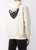 Ivory Big Heart Hooded Sweatshirt