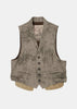 Gray Layered Pocket Waistcoat