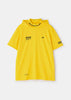 Yellow Mesh Hooded T-Shirt