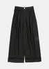 Black Pleated Trousers