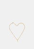 Gold Heart Mono Earring