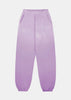 Dip Dye Purple Serif Logo Embroidered Pants