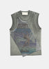 Grey Remake Graphic Tank Top